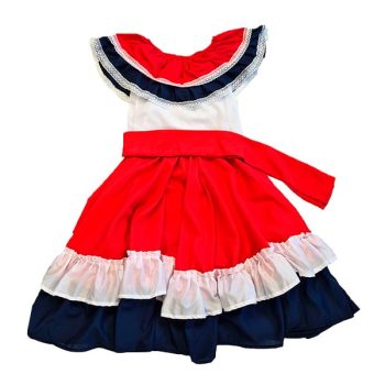 Traje Tipico Niña Talla 4 /Cod. 645-Tipic1-4