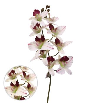 Flor Orquidea White Lt Purple 100cm /cod. 200-91916858l