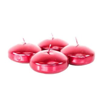 * Caja 4 Flotantes 7cm Red Metalica /cod. 82-fl85m65