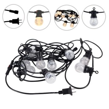 Guirnalda Luces Exterior 10Pcs Bolas Con Conector Warm White /COD. 123-2438-18