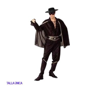 Traje Zorro Unico Tamaño 160Cm /Cod. 160-Emi24Zor1
