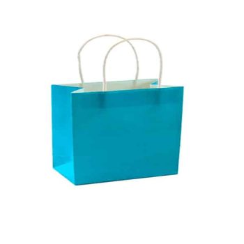 Bolsa Kraft 32x11x25cm Turquoise /cod. 169-b321125-51