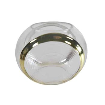 Base De Vidrio D19 * H16Cmclear Gold /COD. 210-240634-104