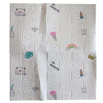 Cuadro Foam Con Textura Arcoiris Y Diseños 70X77Cm 3Mm /Cod. 218-Ac-089
