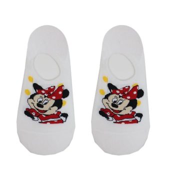 Calceta blanca Minnie para niña