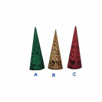 *Cono 20Cm Dorado-Rojo-Verde Mix /COD. 701-831-162440B
