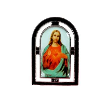 Estatuilla Metal 5,8Cm Sagrado Corazon De Jesus /Cod. 221-Bre2425-2