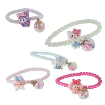 Set 5 Colas De Resorte Con Personaje Hello Kitty Amigos Diseños Mixtos /Cod. 228-Jc-2403011