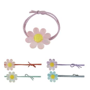 Set 5 Colas Con Flor Flor Colores Mixtos /Cod. 228-Jc-2403017