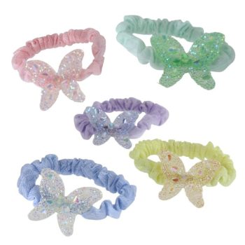 Set De 5 Colas De Tela Con Mariposas Mariposa Colores Mixtos /Cod. 228-Jc-2403038