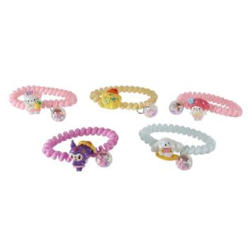 Set 5 Colas De Resorte Con Personaje Hello Kitty Amigos Diseños Mixtos /Cod. 228-Jc-2403041