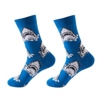 Medias Tiburoness talla EU 37-44 con diseño de tiburón en poliéster y spandex