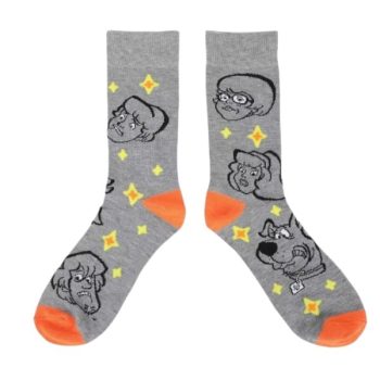 Medias largas Scooby Doo para hombre talla EU 38-45, vista frontal sobre fondo blanco