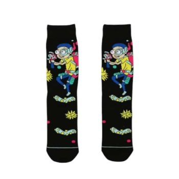 Medias Rick y Morty talla EU 38-45 de poliéster y spandex, diseño animado para adultos