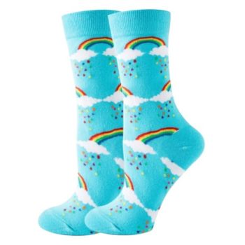 Medias arcoiris EU 37-43 con diseño colorido