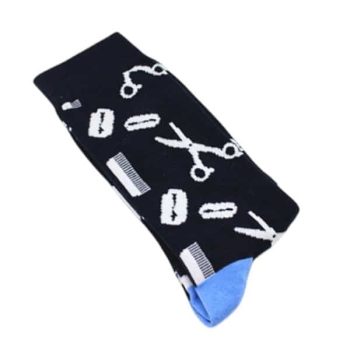 Medias de barbería para hombre talla EU 38-45 con diseño estampado – Sol Naciente