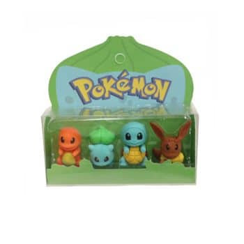 Set 4 Borradores Pokemon Diseños Mixtos /Cod. 222-2410Ab-7