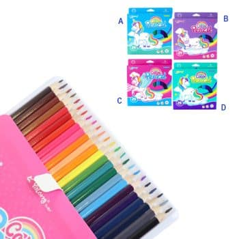 Lapices De Color Unicornio 24 Pcs /Cod. 222-Yl221059-24