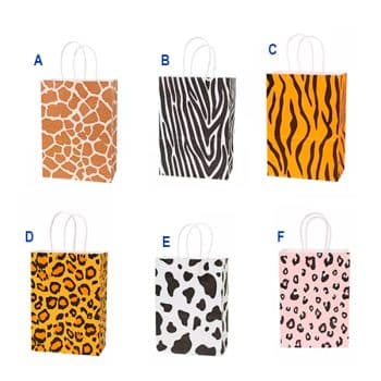 Bolsa De Regalo Piel Animales Diseños Mixtos 15*21*8Cm /Cod. 169-Sy-247