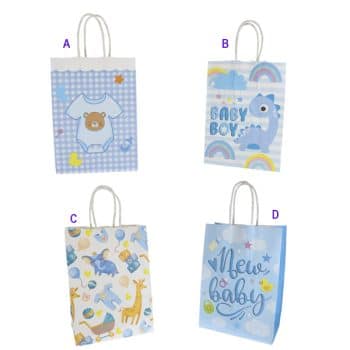 Bolsa De Regalo Baby Shower Diseños Mixtos 15*21*8Cm