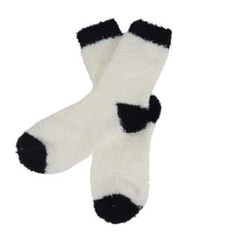 Medias Niño Eu35-42 Blanco Y Nrgro /Cod. 251-2405-298-6