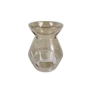 Quemador Vidrio Ambar 9*9*11.5Cm /Cod. 214-Bl025-3