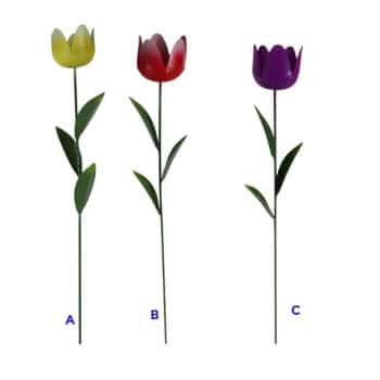 Estaca Metal Jardin Flor Colores Mixtos /Cod. 234-10316