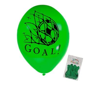 Paquete 12 Globos Verde Futbol /Cod. 160-220722-13