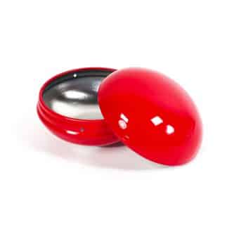 Cajita Metal Redonda Red 7.5Cm /Cod. 212-3129-61