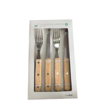 Juego De Cuchily Tenedores Para Bistec De 12 Piezas /Cod. 799-Dh3914Wo