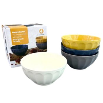 Tazón De 6" 4 Piezas / Caja De Color, Unidad: Juego 15.3 * 7.5Cm, 454G Porcelana /COD. 799-SE-016