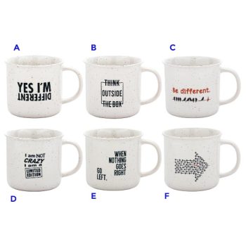 Taza De 350Ml F9.5 * 9.5 * 8.5Cm 318G Porcelana /COD. 799-T01-185E