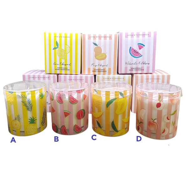 Candela Fragancia Sandia Fresa Limon Melocoton /Cod. 224-Axw291
