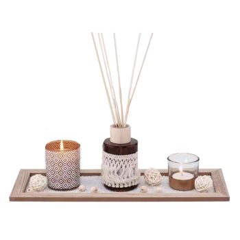 Set Aromatico Con Difusor Y Candelas Aromaticas /COD. 224-AXW8012-1