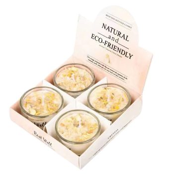 Set 4 Candelas Fragancia Yellow Gardenia /Cod. 224-Kf501-4