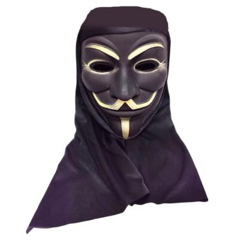 Mascaras Halloween Anonymous 20*17.5Cm /Cod. 160-1445-70