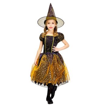 TRAJE BRUJAS GOLD M(7-9T) 75CM /COD. 160-EMI24BRU2M