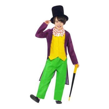 TRAJE VERDE L 115CM WILLY WONKA /COD. 160-EMI24DIS1L