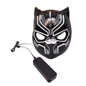 MASCARA HALLOWEEN BLACK PANTER 17*22.5CM /COD. 160-ZQ186-11