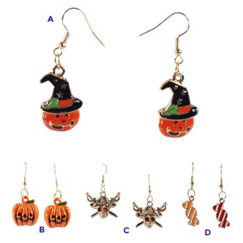 Aretes De Halloween 8.5*8.5 Cmcm /Cod. 160-Zq186-7