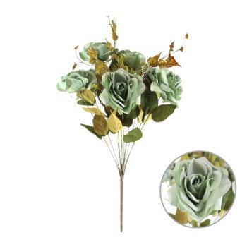 Ramo De Rosas Con Follaje Soft Blue /Cod. 200-C495-2-25