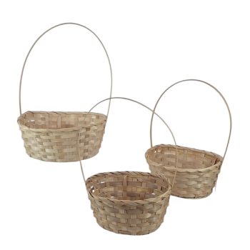 Set 3 Canastas De Mimbre 24X20X10 22X18X9 20X16X8 /COD. 211-A048