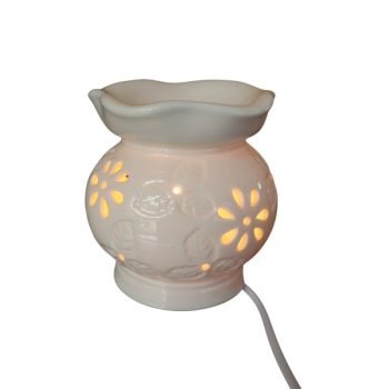 Quemador Ceramica White 11*11*12.5Cm /Cod. 214-D54