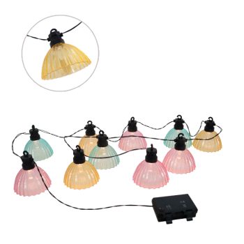 Guirnalda 10Pcs Con Luz Led Bateria Exterior 230Cm Warm White /COD. 750-B-047