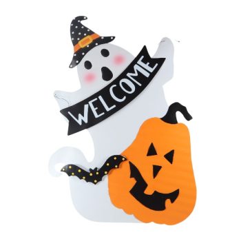 Adorno Fantasma Welcome Metal 52X74X2 Cm /Cod. 788-S2614