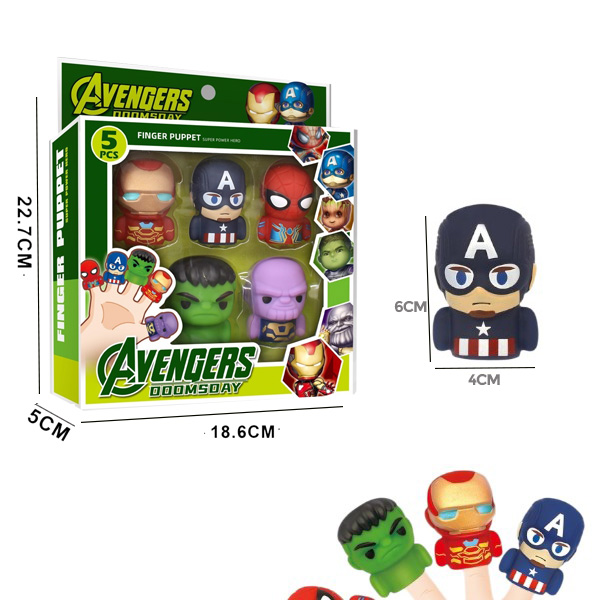Set 5 Super Heroes Para Dedos /Cod. 782-Mh720532