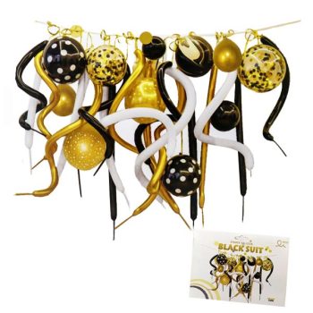 Set Globos Black Gold /Cod. 160-220608-6670