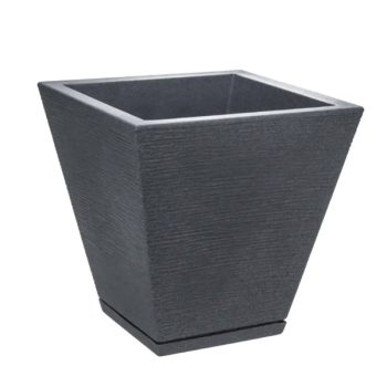 Maceta Zurique Graffiti 29X34 Gris Granito Efecto Piedra /COD. 706-002934-80GR
