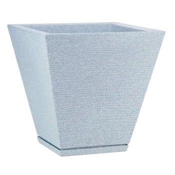 Maceta Zurique Graphito 29X34 Gris Claro Efecto Piedra /COD. 706-002934-GRP
