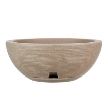 Bowl Amsterda Graphito 30X13 Beige Efecto Piedra /COD. 706-023013-02P